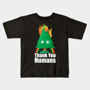 Thank You Humans Happy Earth Kids T-Shirt